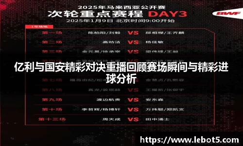 亿利与国安精彩对决重播回顾赛场瞬间与精彩进球分析